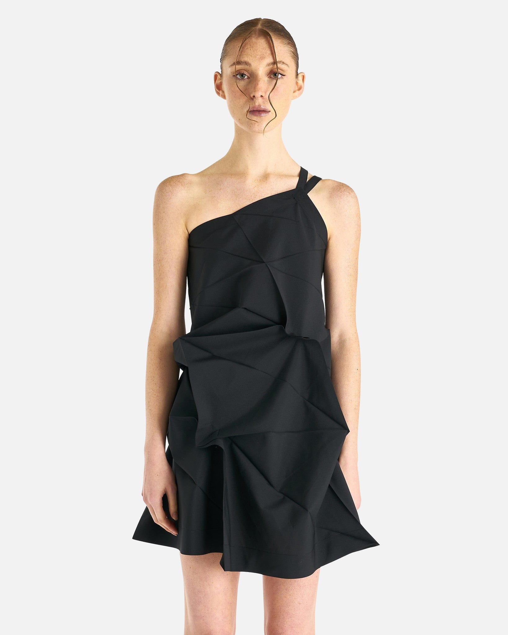 132.5 Solid Dress in Black