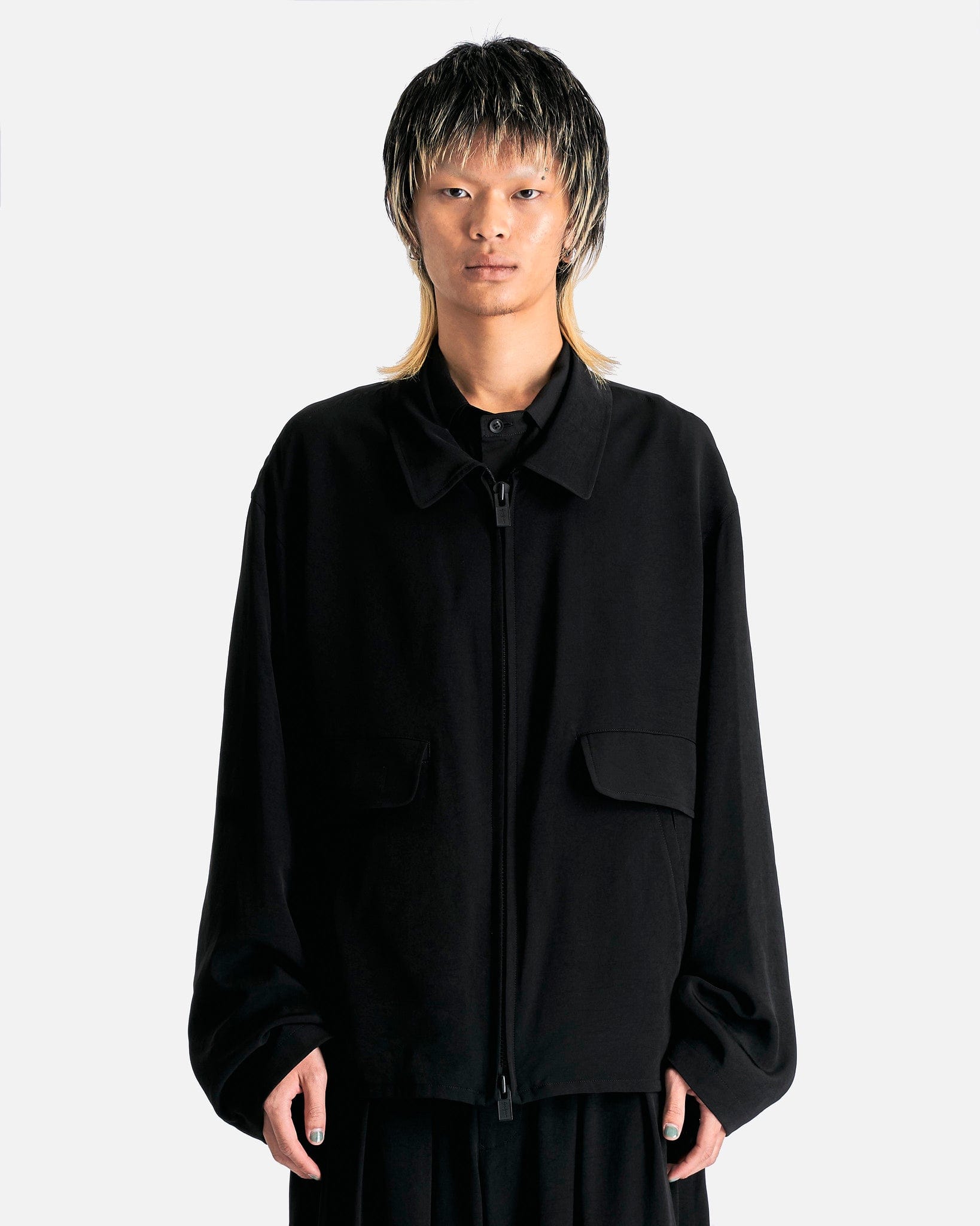 A-Zipper Blouson in Black – SVRN