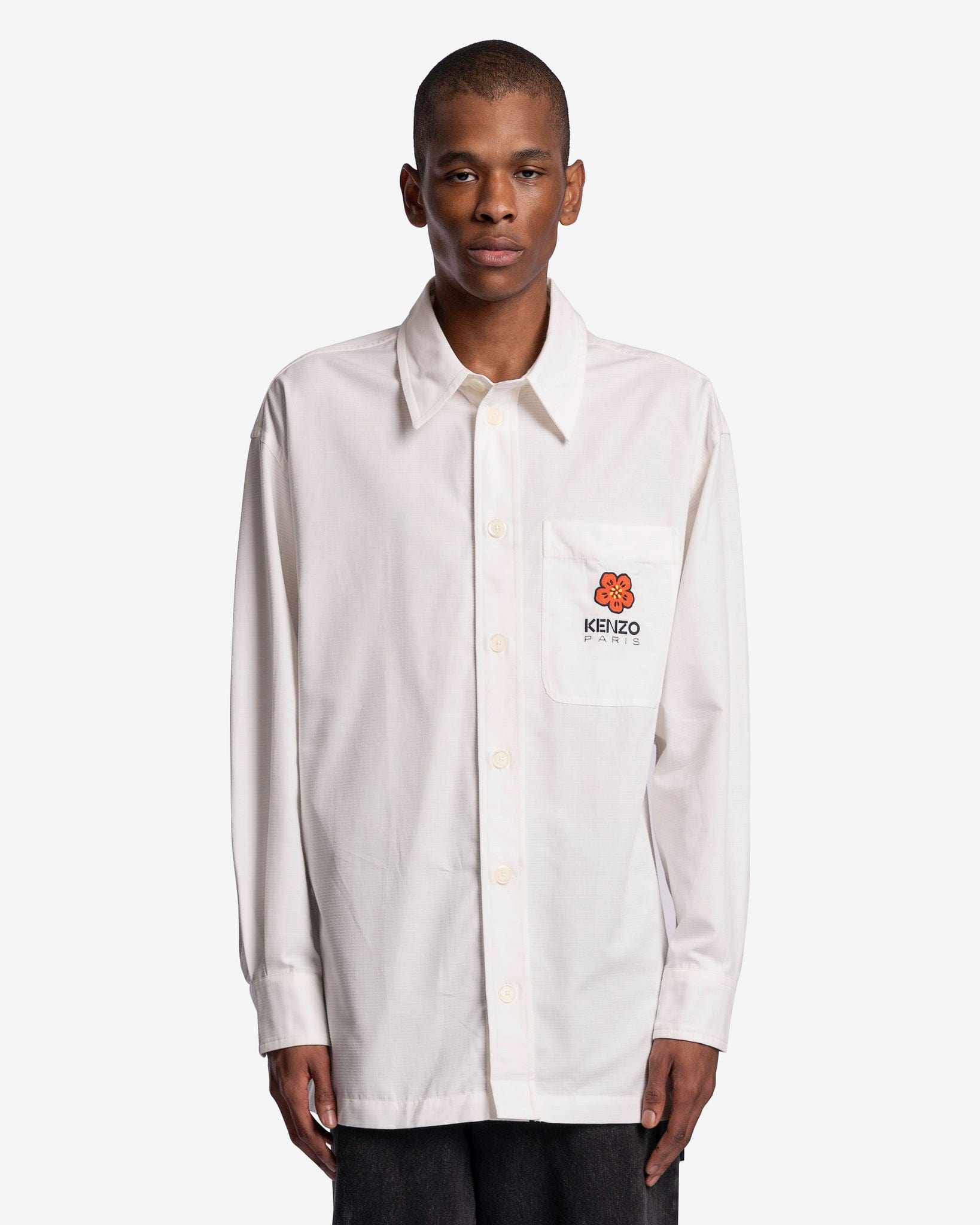 Boke Crest Oversized Shirt in Off White XL at Svrn