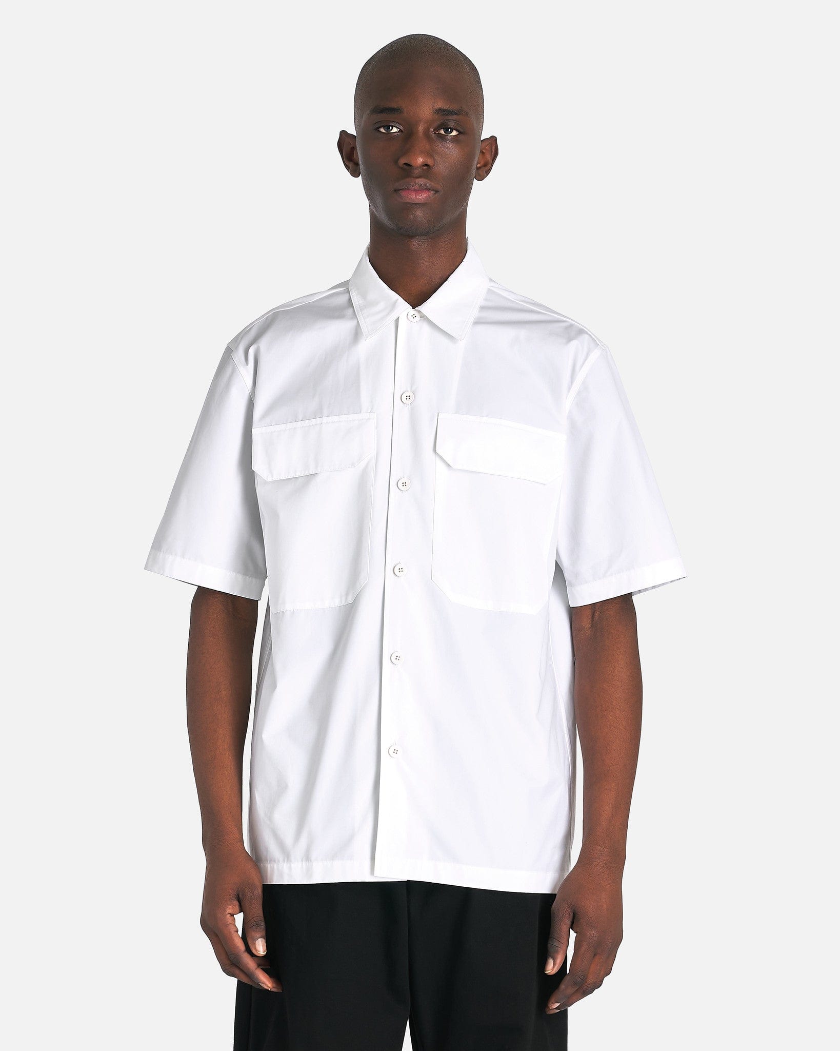 Heavy Organic Cotton Poplin Shirt in Optic White