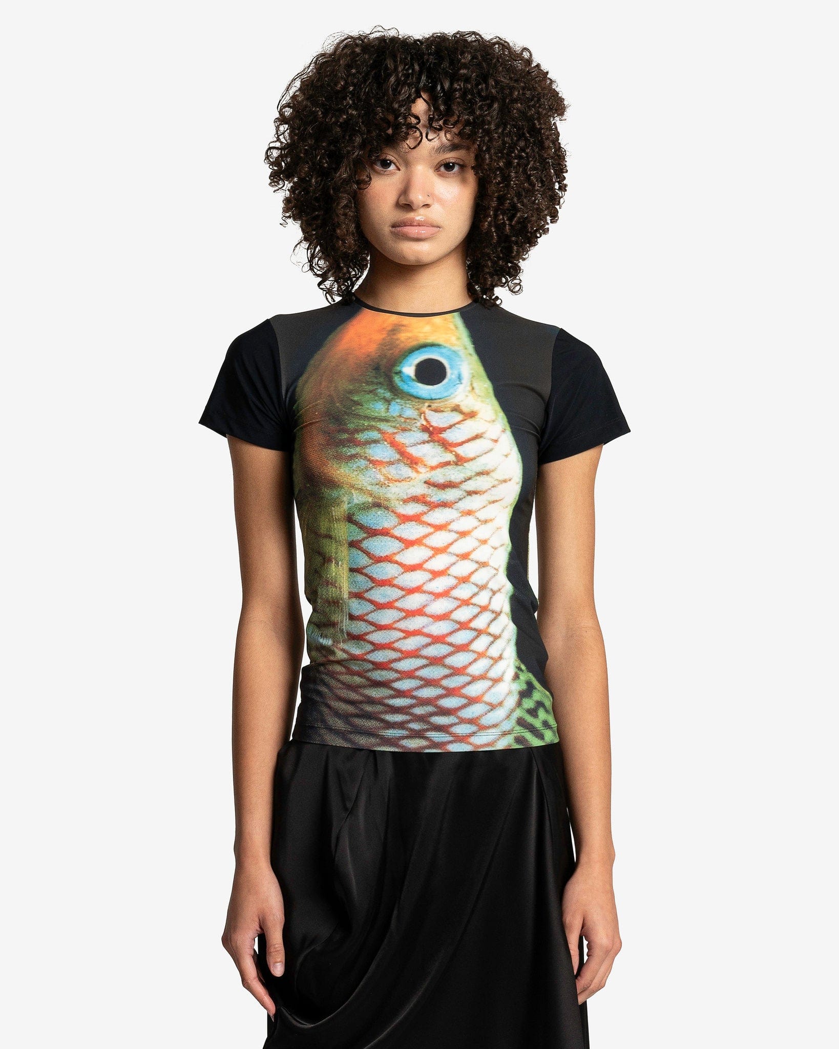 Short Sleeve T-Shirt in Large Fish Print