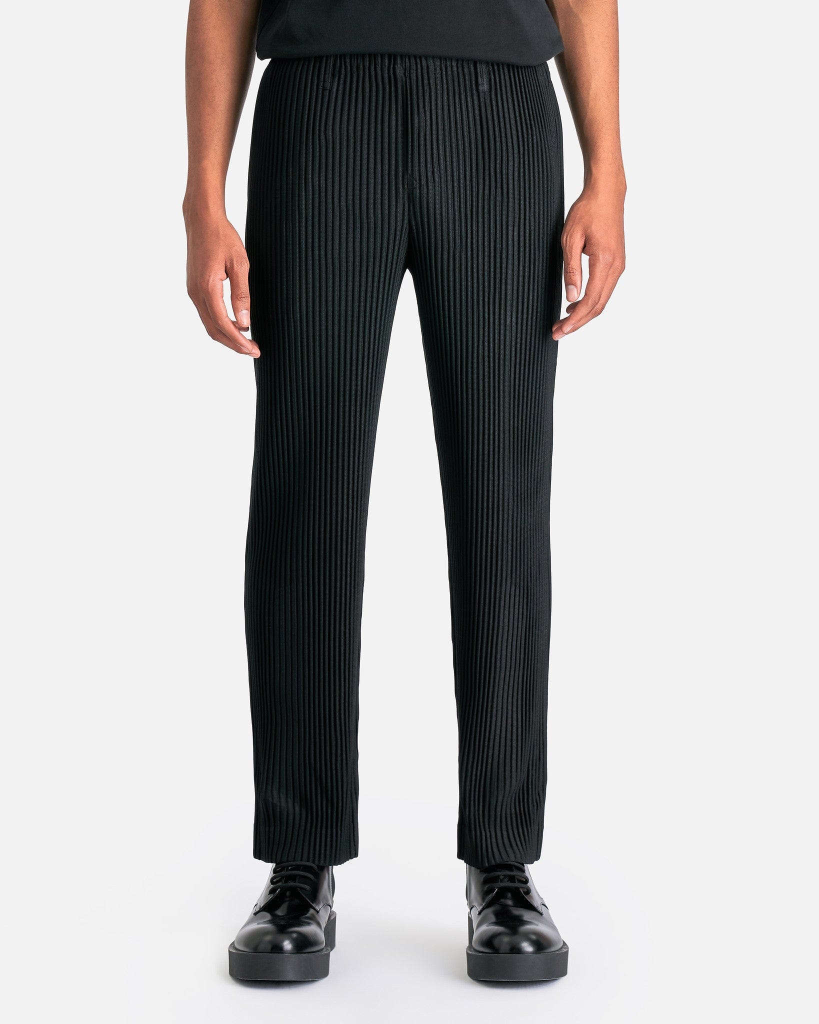 Tailored Pleats 1 Trousers in Black