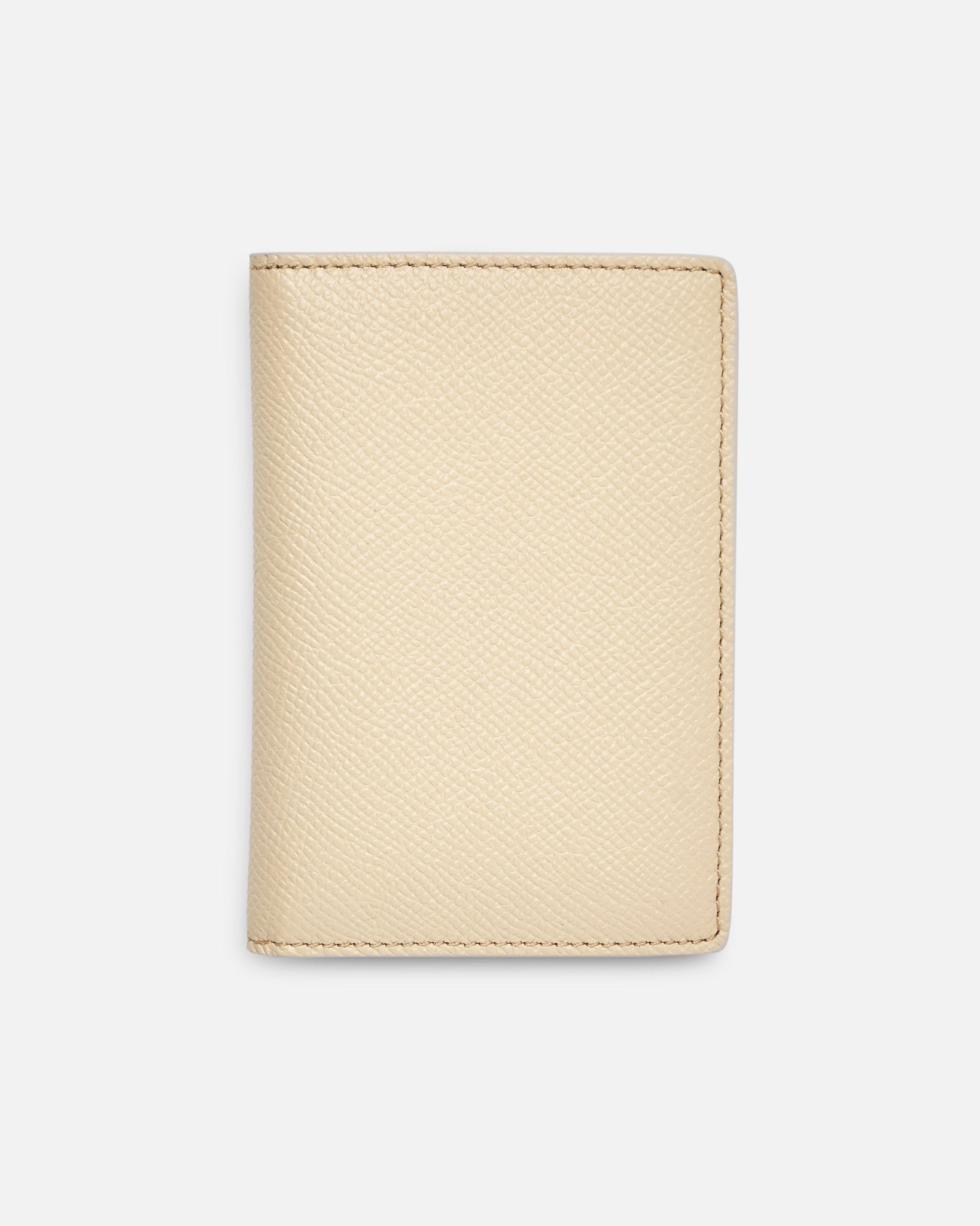 Textured Leather Cardholder in White – SVRN