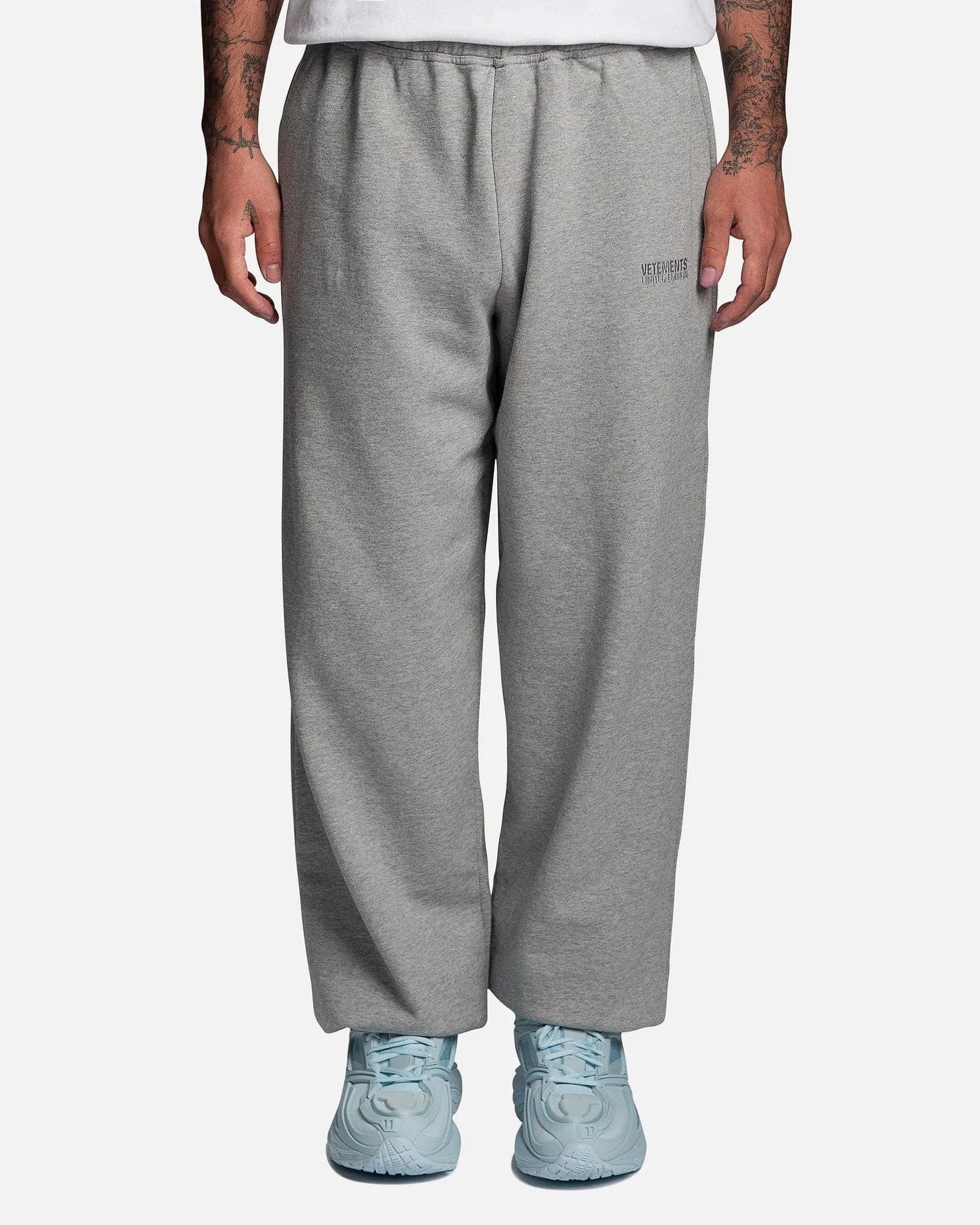 Baggy Sweatpants in Grey Melange