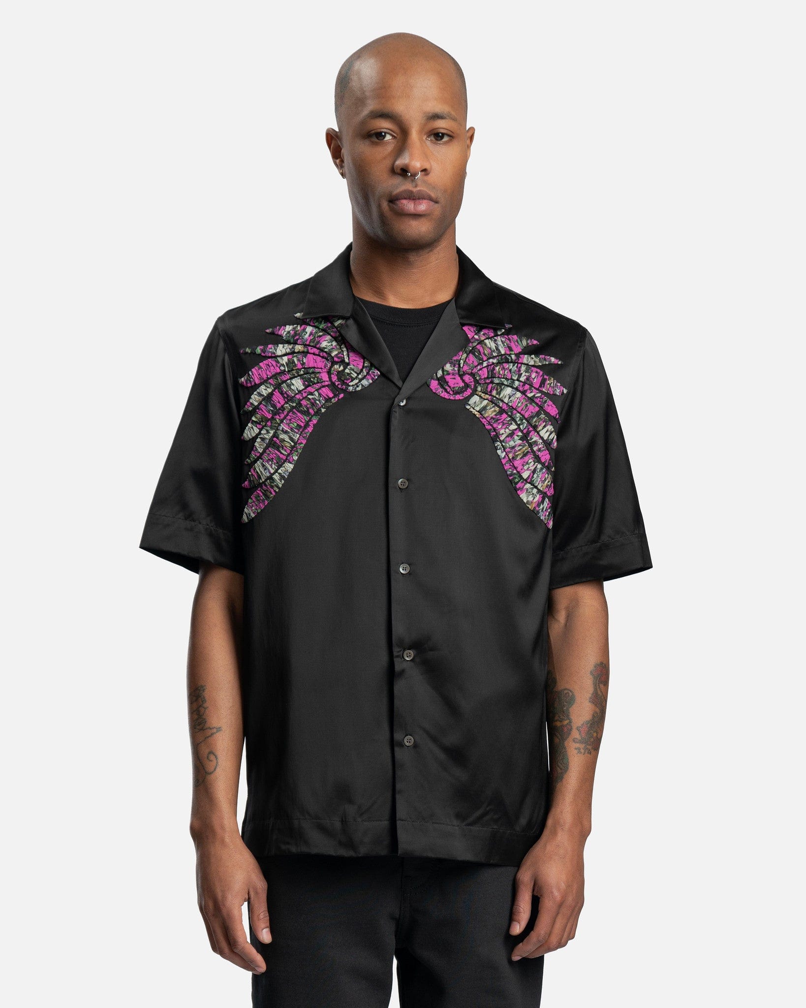 Carltone EMB Shirt in Black