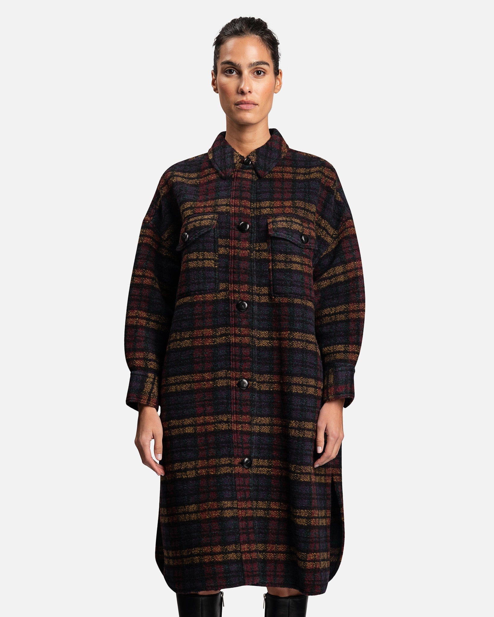 Women's Fontizi Checked Coat In