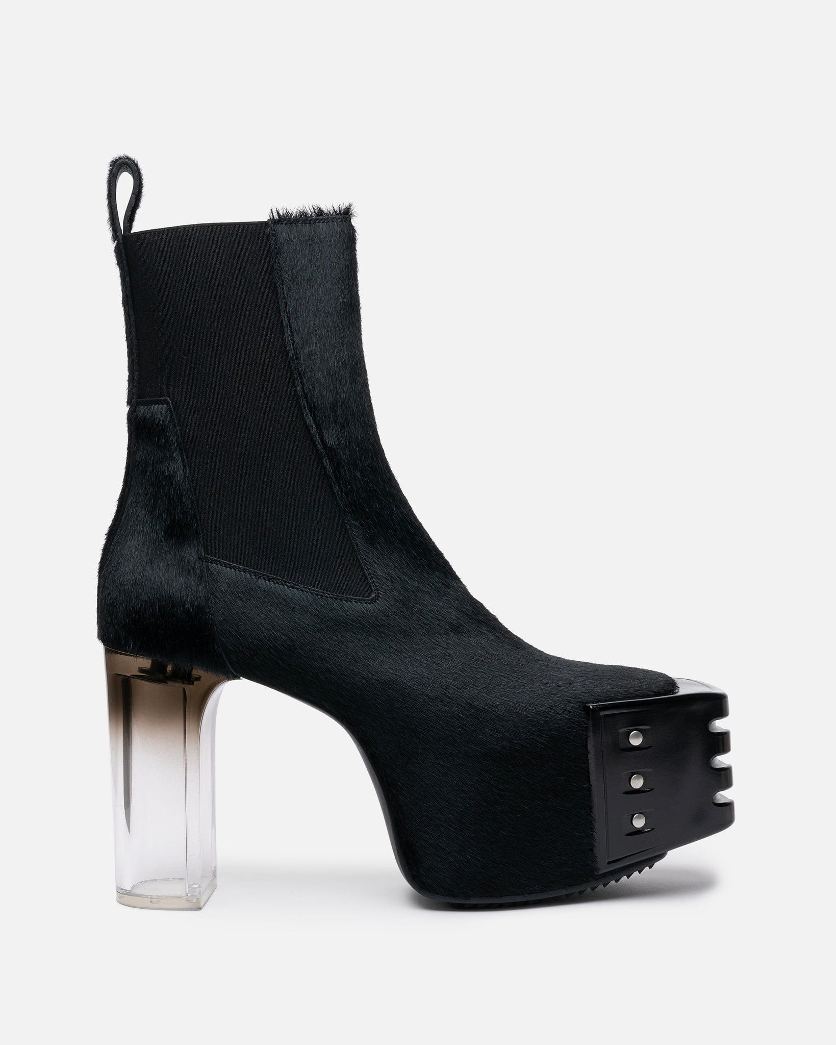 Grilled Kiss Boots in Black/Clear