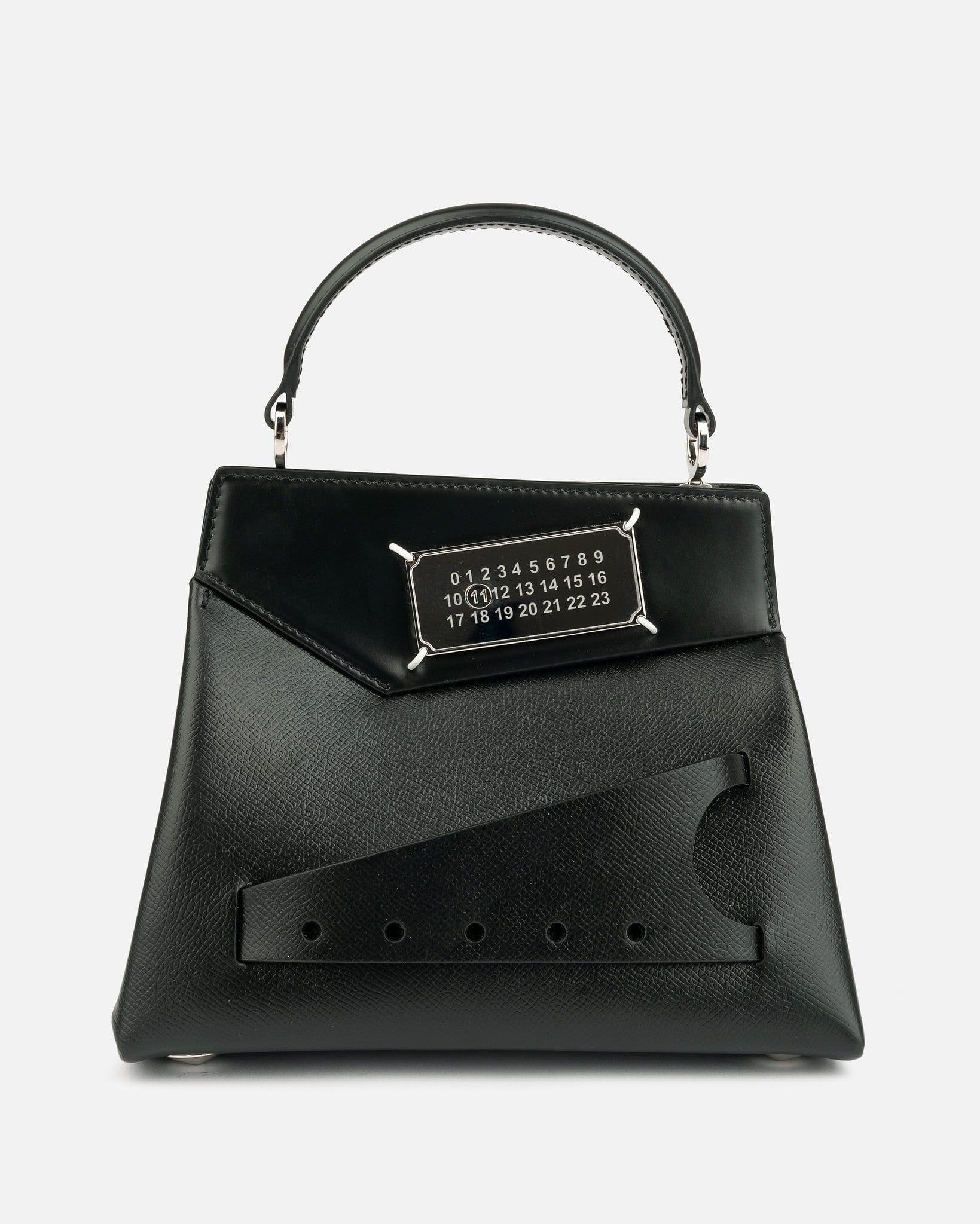 Small Snatched Top Handle Bag in Black