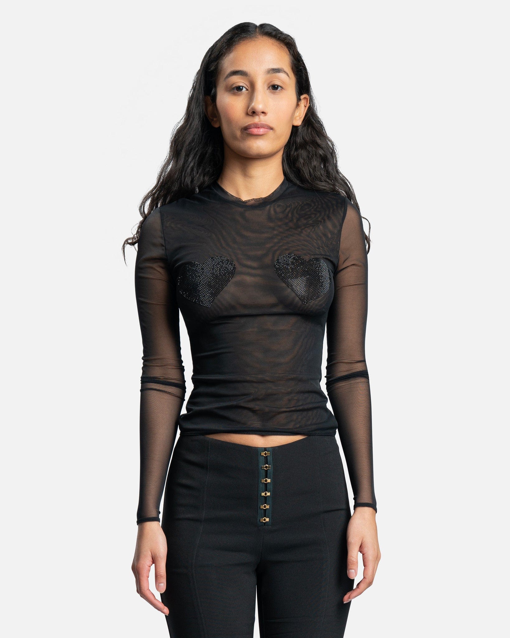 Blumarine Women's See-through Tulle T-Shirt