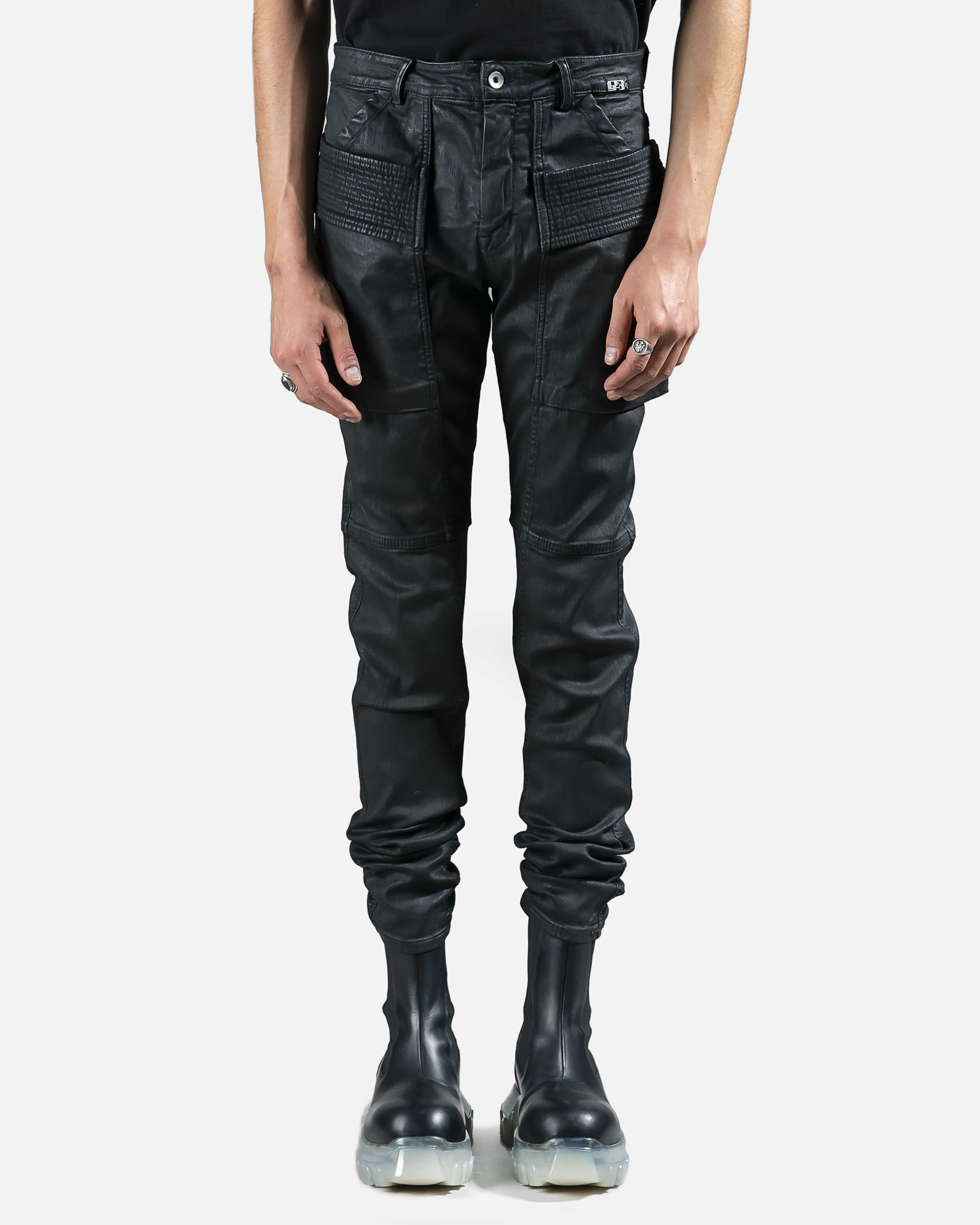 Waxed Easy Creatch Denim in Black