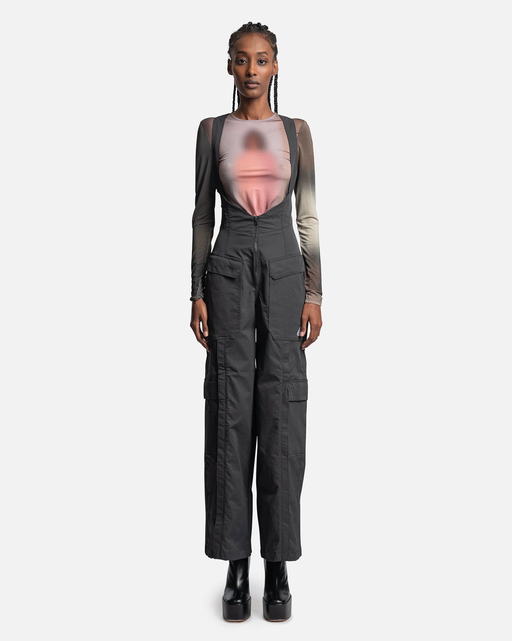 Nike 23 Engineered Chicago Corset Cutout Overalls in Black