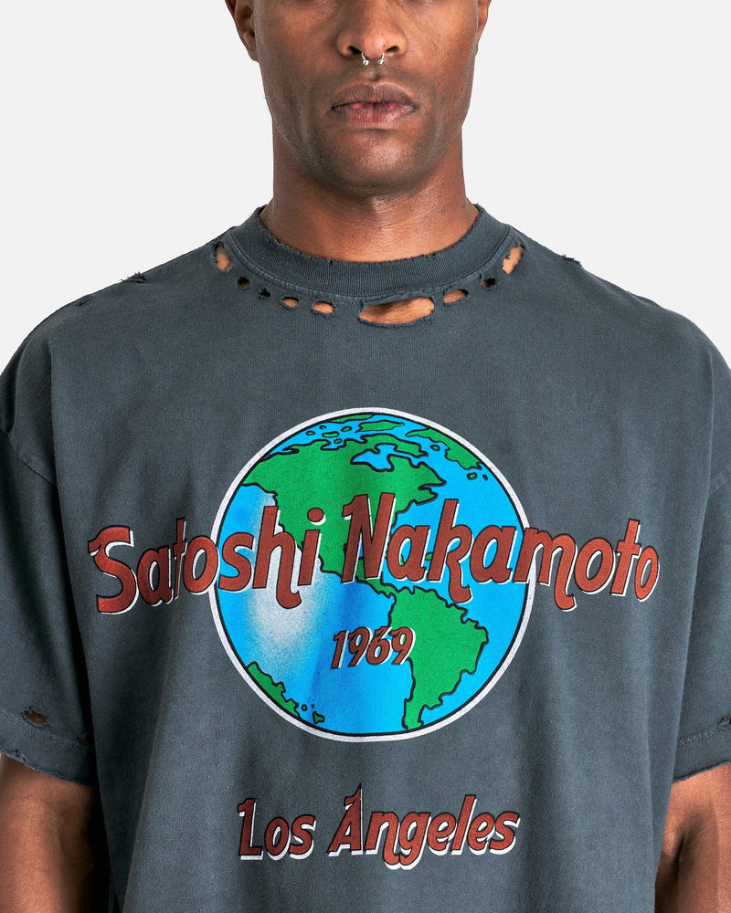 Satoshi Nakamoto Men's T-Shirts 1969 Rock T-Shirt in Washed Black