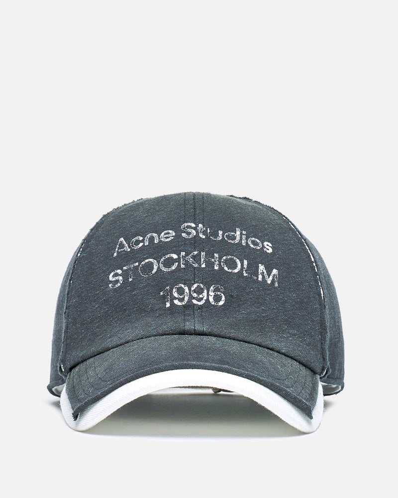 Acne Studios Men's Hats OS 1996 Carily Stamp Logo Hat in Black