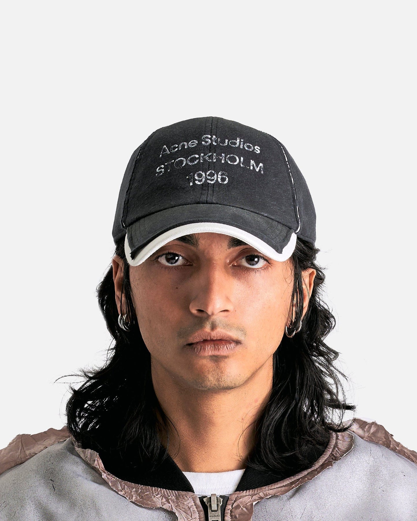 Acne Studios Men's Hats OS 1996 Carily Stamp Logo Hat in Black