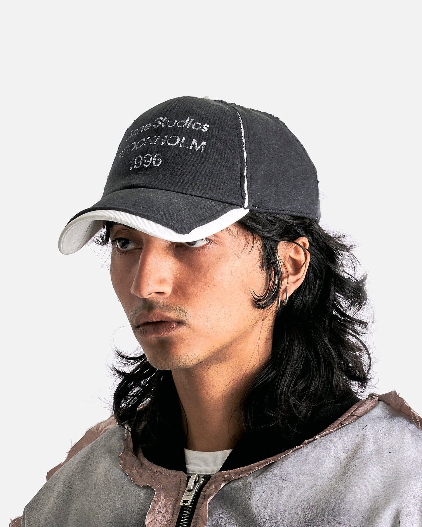 Acne Studios Men's Hats OS 1996 Carily Stamp Logo Hat in Black