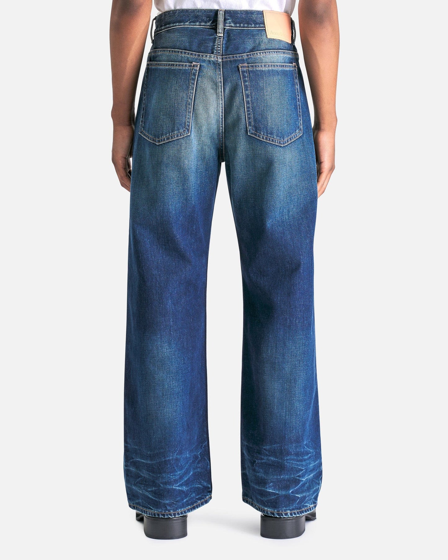 Acne Studios Men's Pants 2021 Broadway Denim in Mid Blue