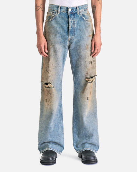 Acne Studios Men's Pants 2021 Penici Denim in Mid Blue