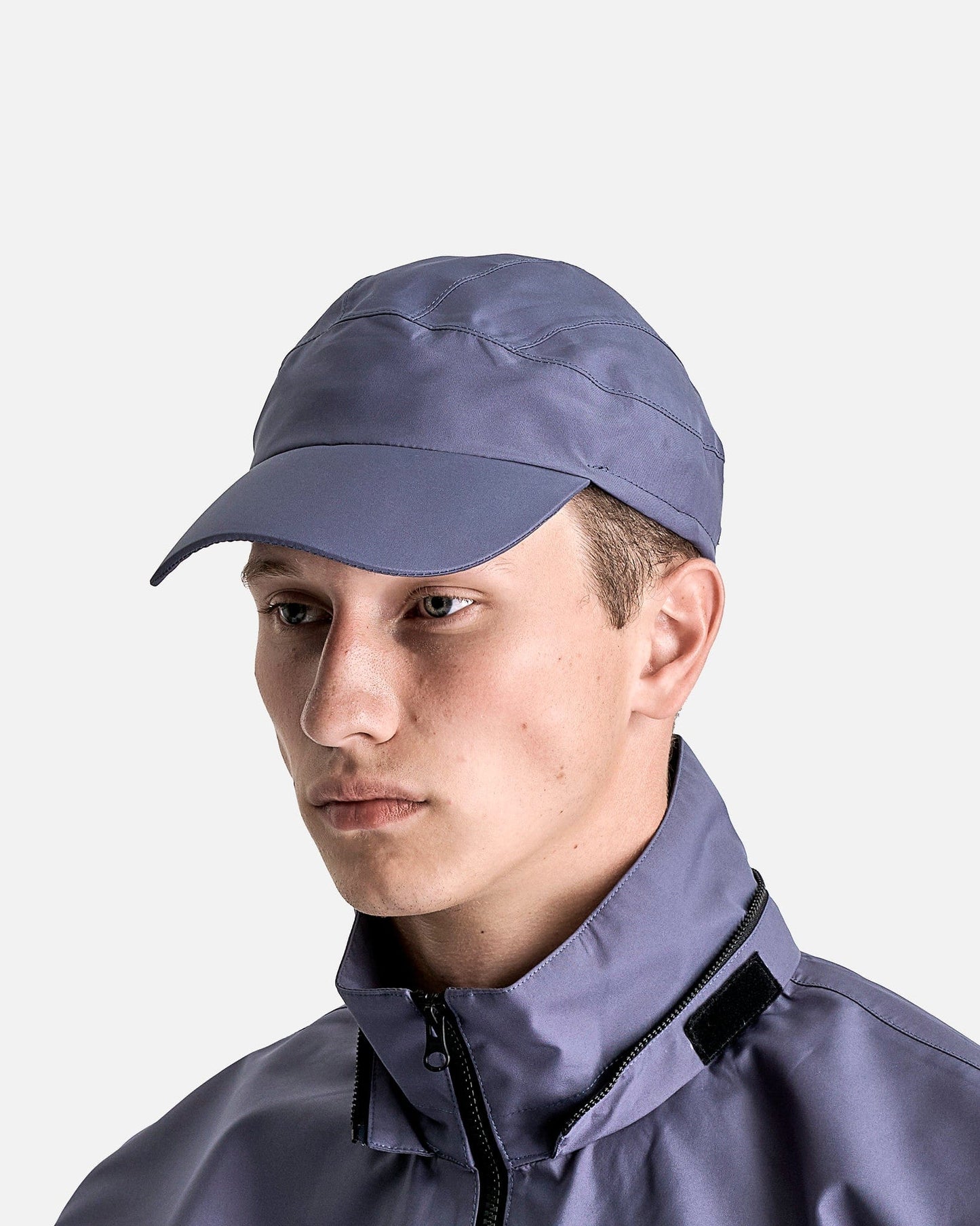 GR10K Men's Hats OS 3L Micrgrid Rogaining Cap in Calcite Blu