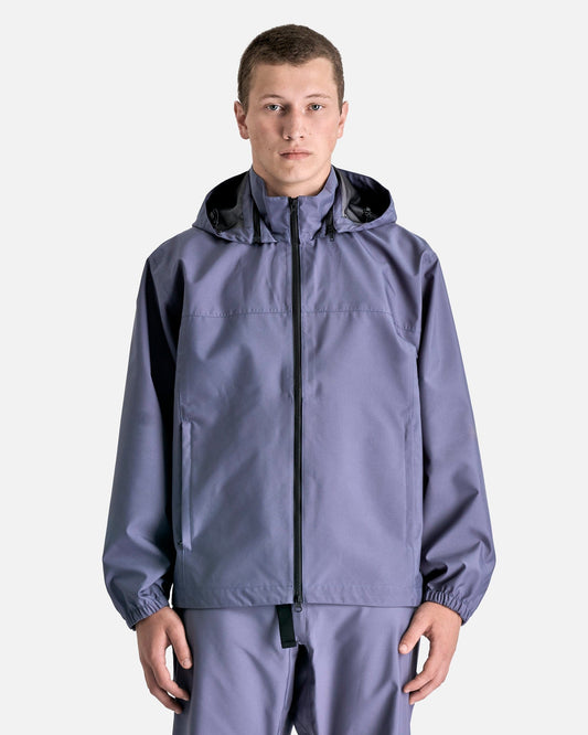 GR10K Men's Jackets 3L Vega Hooded Jacket in Calcite Blu