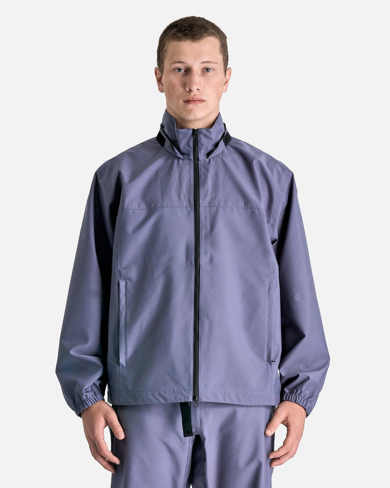 GR10K Men's Jackets 3L Vega Hooded Jacket in Calcite Blu