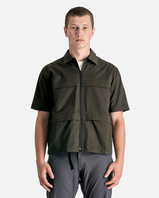 Solid S/S Shirt in Soil Brown