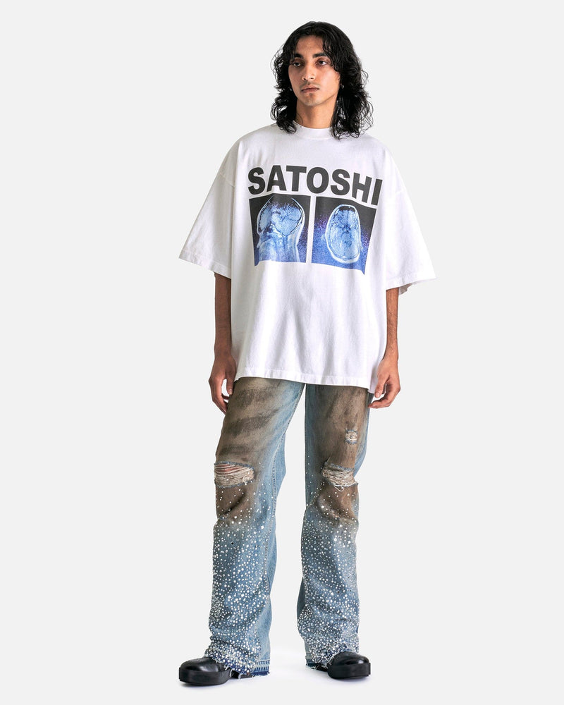 Satoshi Nakamoto Men's T-Shirts A Lot On My Mind Oversized Tee in White