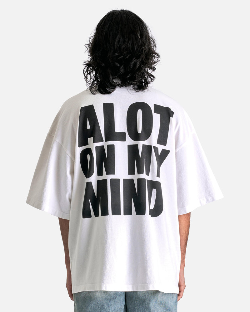 Satoshi Nakamoto Men's T-Shirts A Lot On My Mind Oversized Tee in White