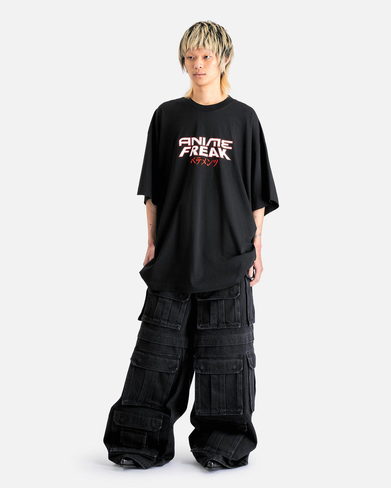 VETEMENTS Men's T-Shirts Anime Freak T-Shirt in Black