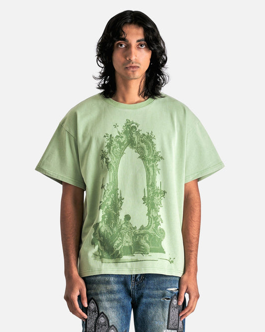 Who Decides War Men's T-Shirts Arc Window Jersey in Olive