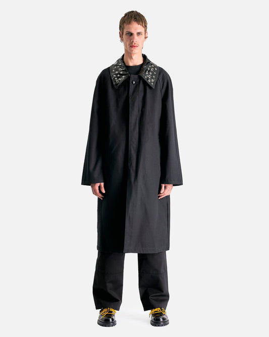 NAMACHEKO Men's Jackets Ätran Denim Coat in Black