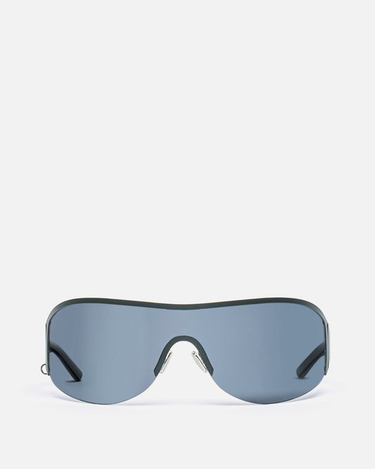 Acne Studios Eyewear OS Auggi Shield Sunglasses in Black