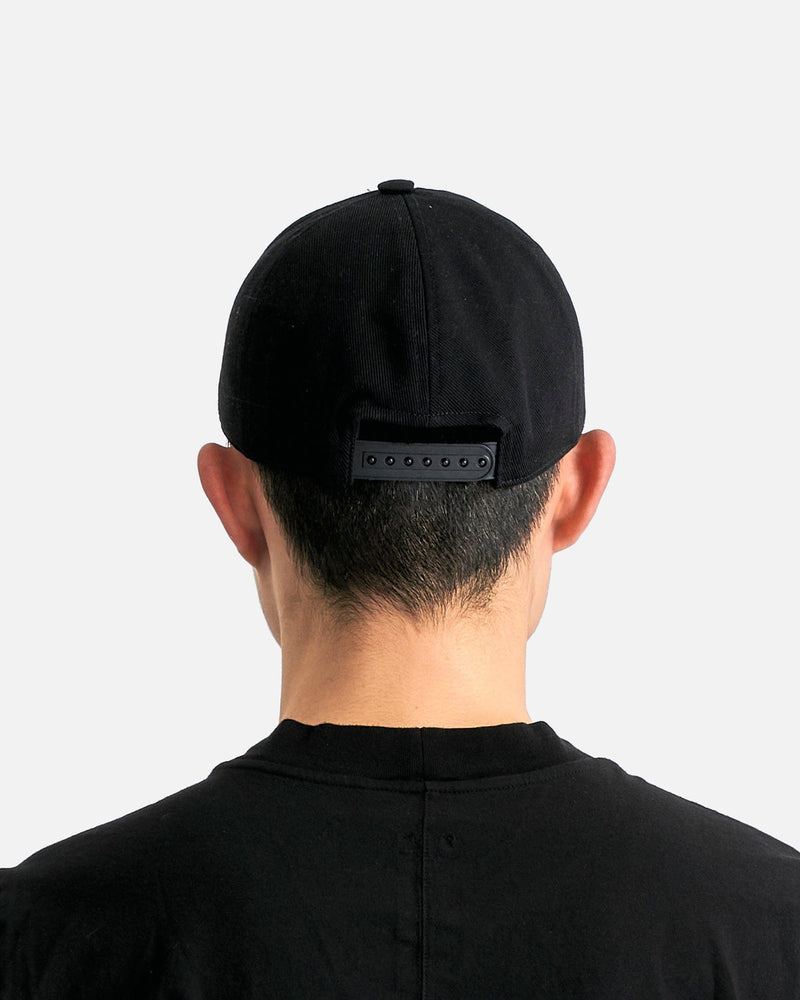 Rick Owens DRKSHDW Men's Hats Baseball Cap in Pearl/Black