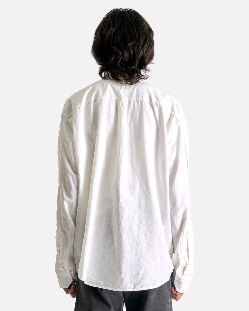 Our Legacy Men's Shirts Beyond Shirt in White Kitchen Weave