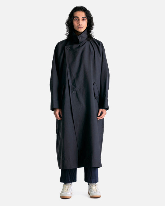 Homme Plissé Issey Miyake Men's Coat 01 Blank Coat in Black