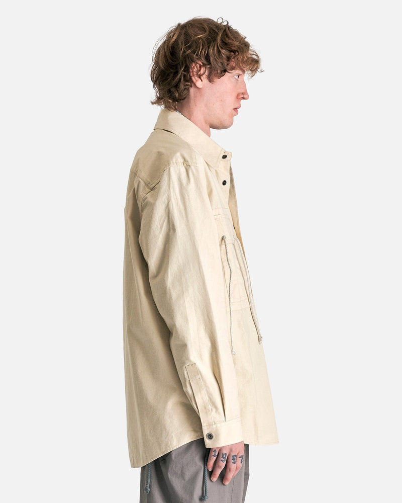 Craig Green Men's Shirts Block Overshirt in Beige