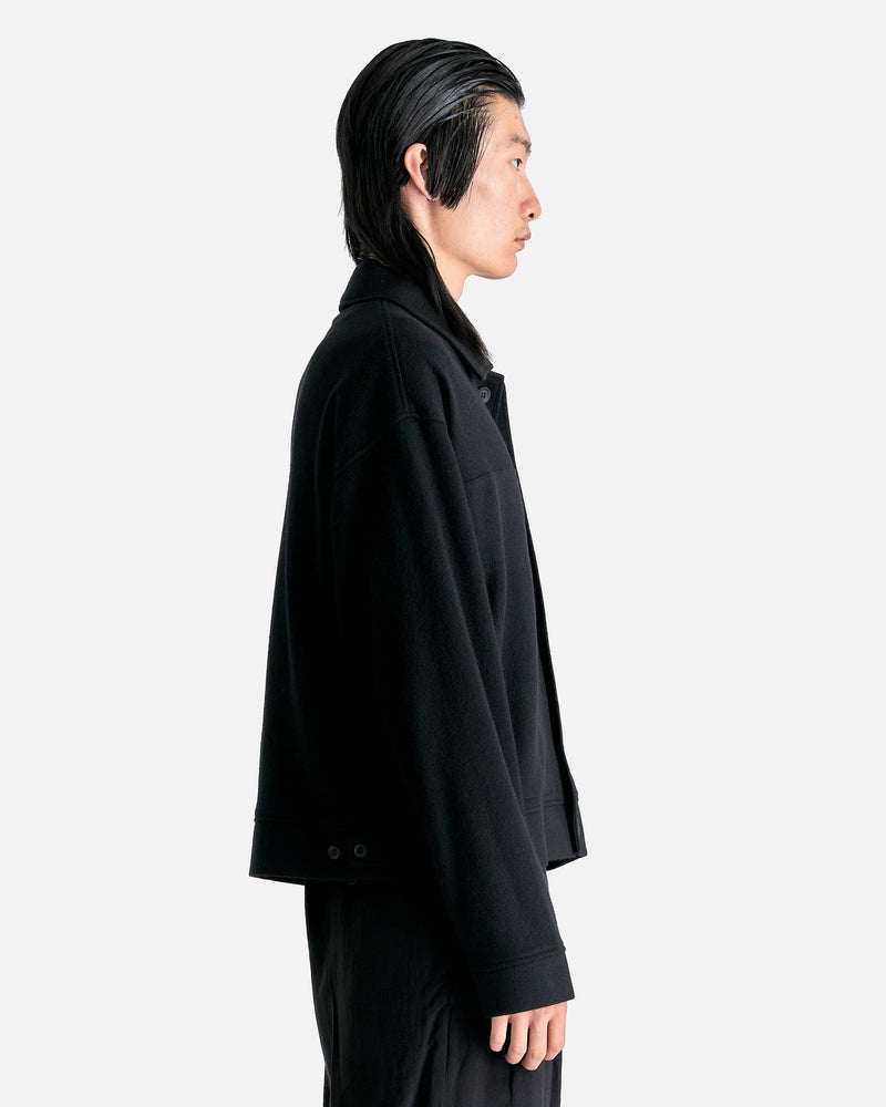 Yohji Yamamoto Pour Homme Men's Shirts 3 Blouson in Black