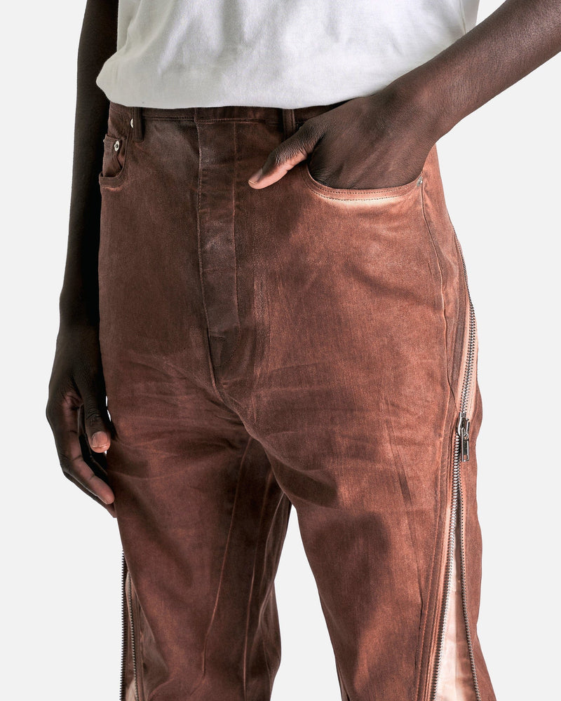 Rick Owens DRKSHDW Men's Pants Bolan Banana in Terra