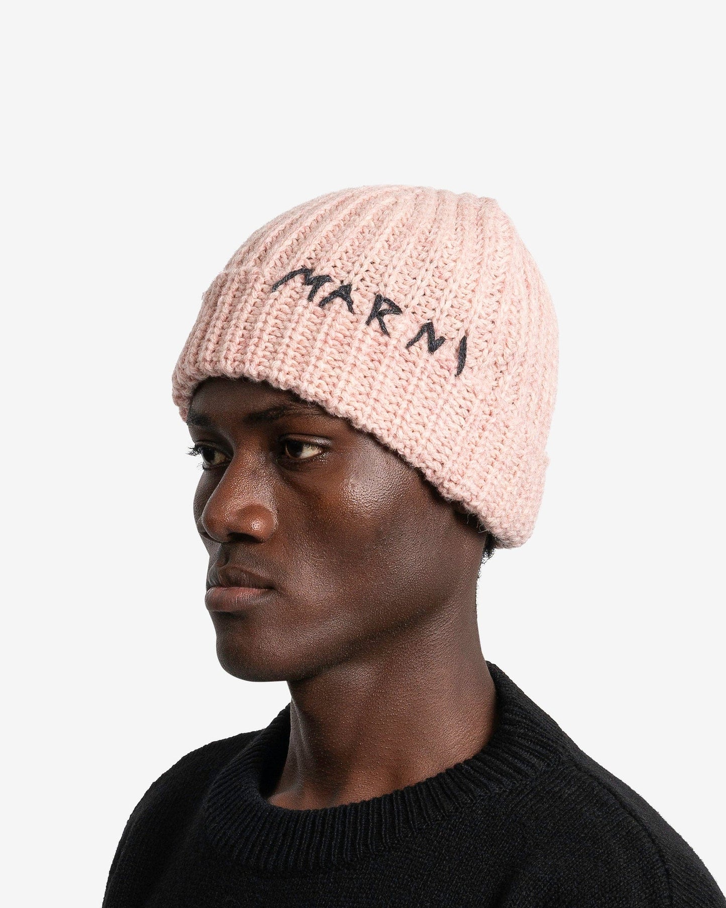 Marni Men's Hats Broken Fisherman Beanie in Quartz