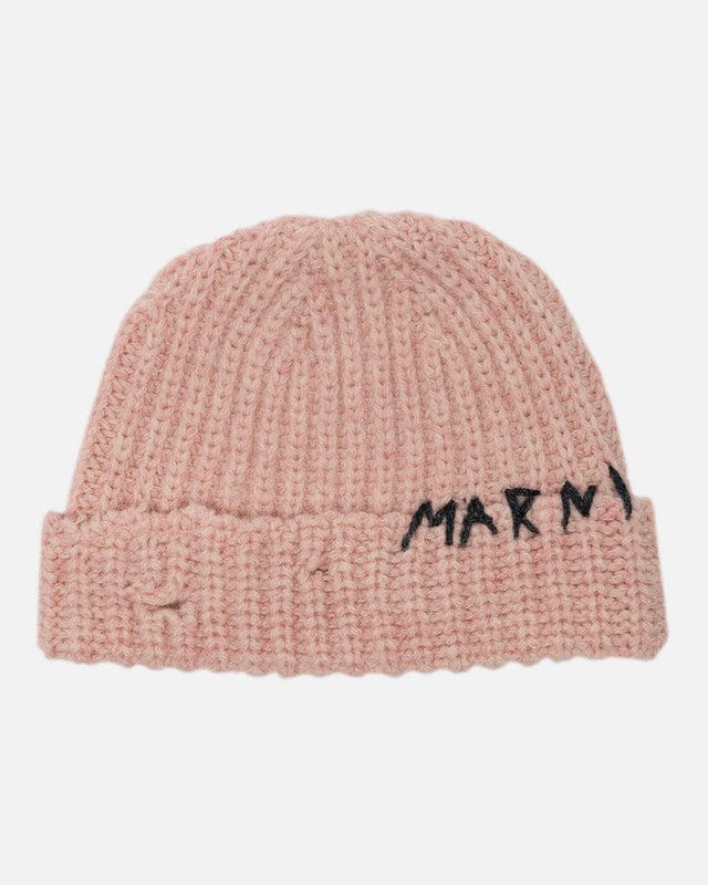 Marni Men's Hats Broken Fisherman Beanie in Quartz