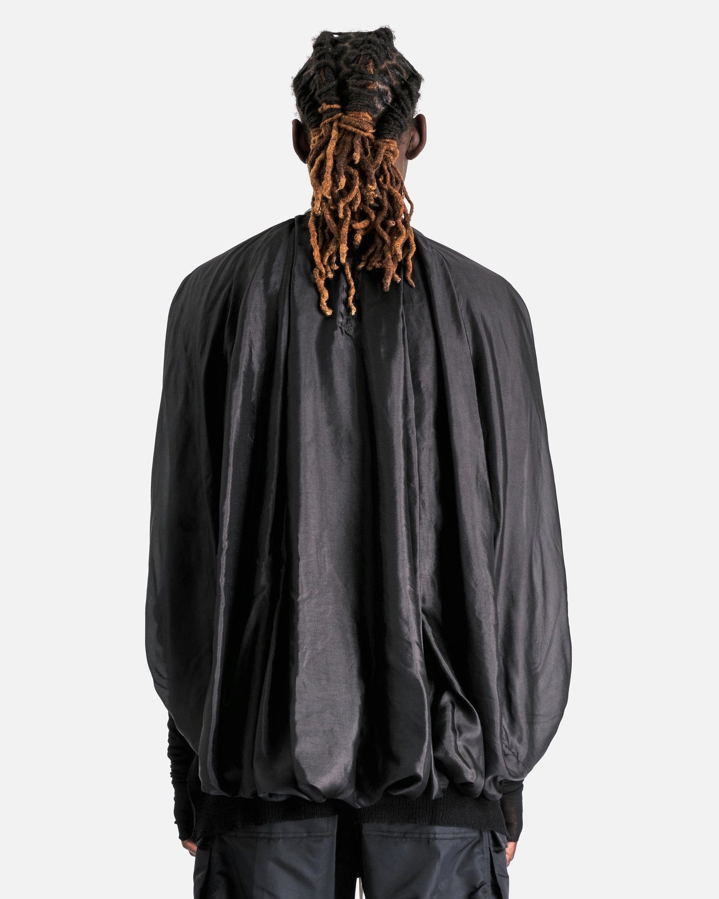 Rick Owens Men's Jackets Bubble Batwing Flight Jacket in Black