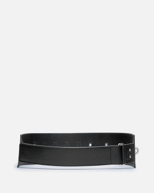 Rick Owens Leather Goods OS Cargo Belt in Black