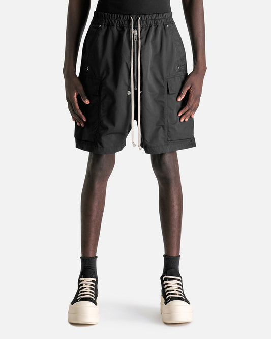 Rick Owens DRKSHDW Men's Shorts Cargobela Shorts in Black