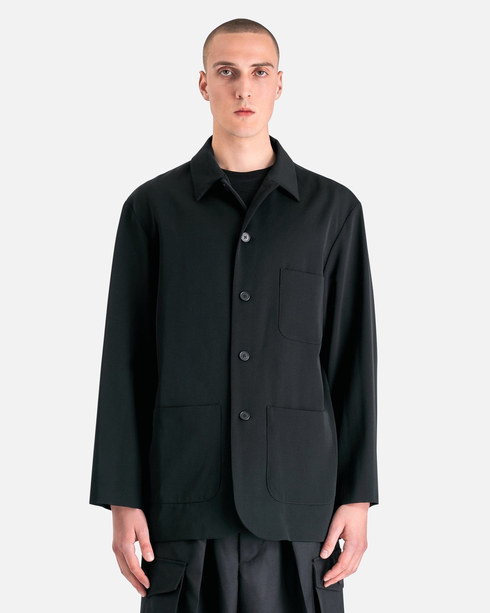 The Row Men's Shirts Casey Shirt in Black