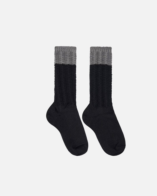 Homme Plissé Issey Miyake Men's Socks OS Churros Socks in Black/Gray