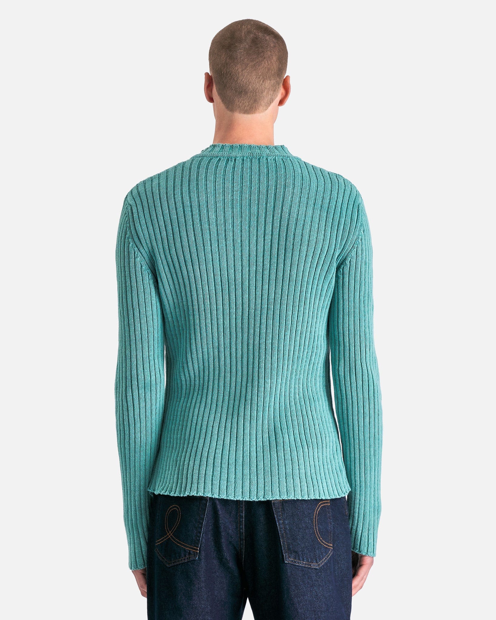 Circle Fadeout Sweater in Aqua – SVRN