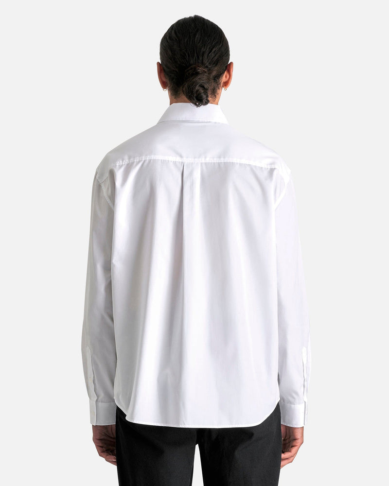 Simone Rocha Men's Shirts XXL Classic Fit Embellished Shirt in White