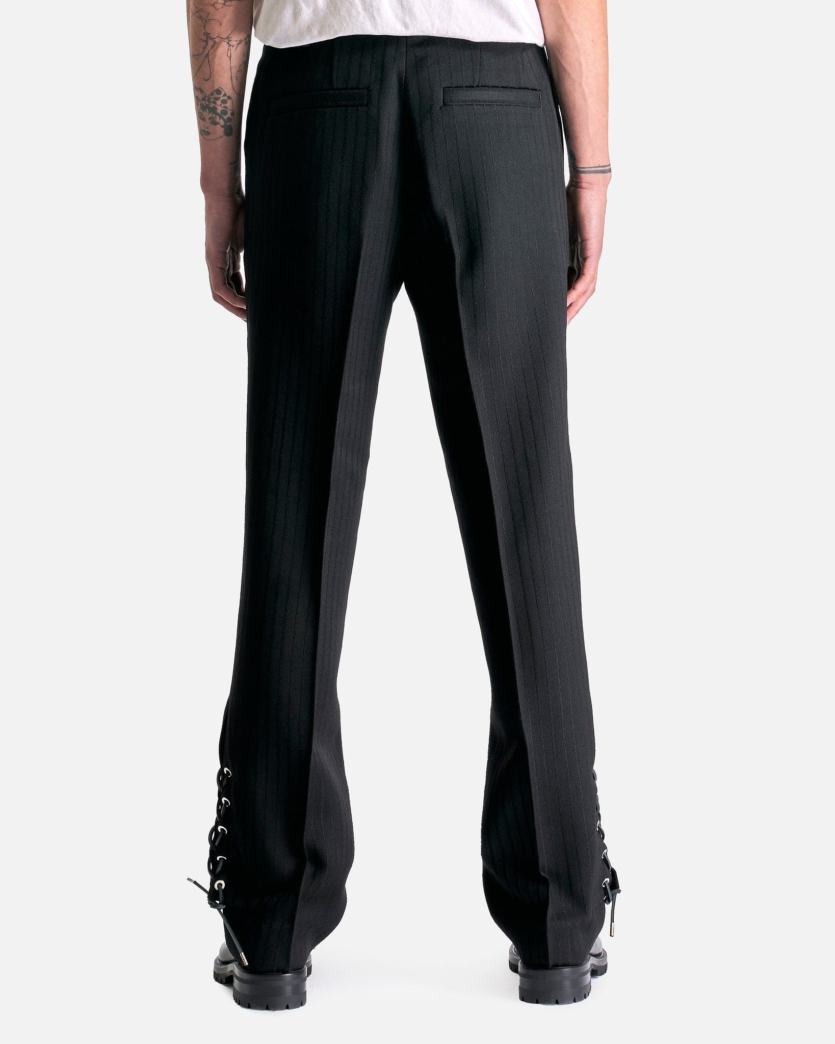 Clint Tailored Trouser in Black Stripe