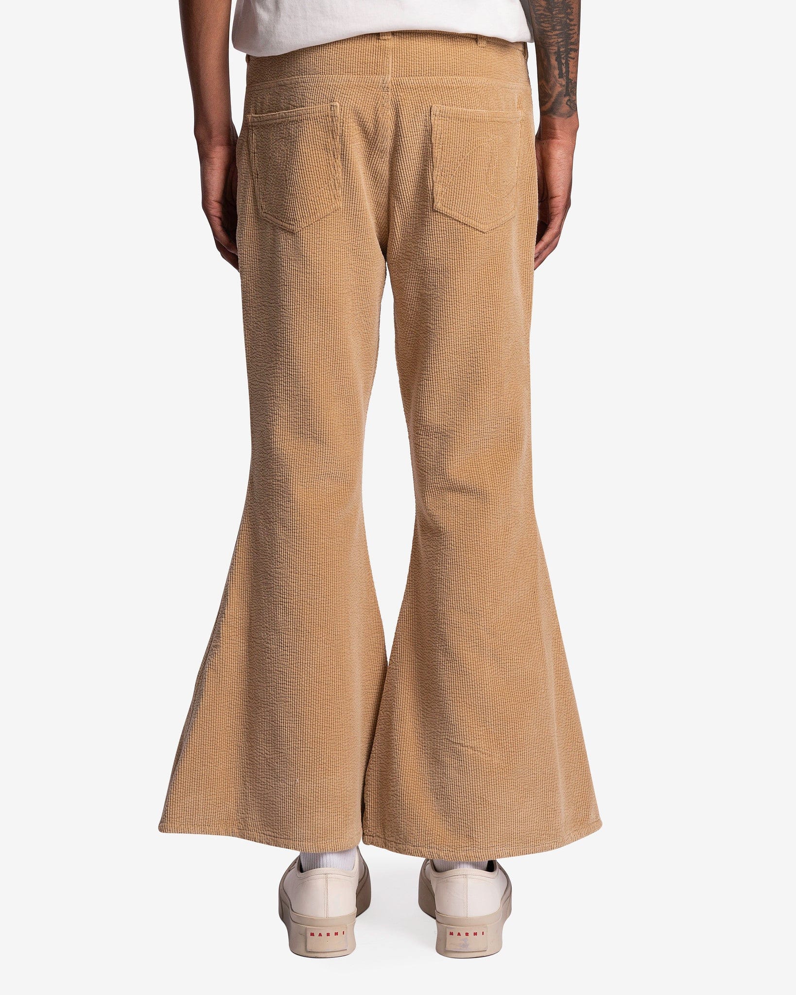 Corduroy Flared Pants in Beige – SVRN