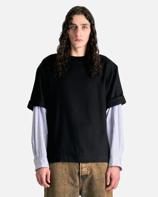 Dries Van Noten Men's T-Shirts Corrow M.W Shirt in Black