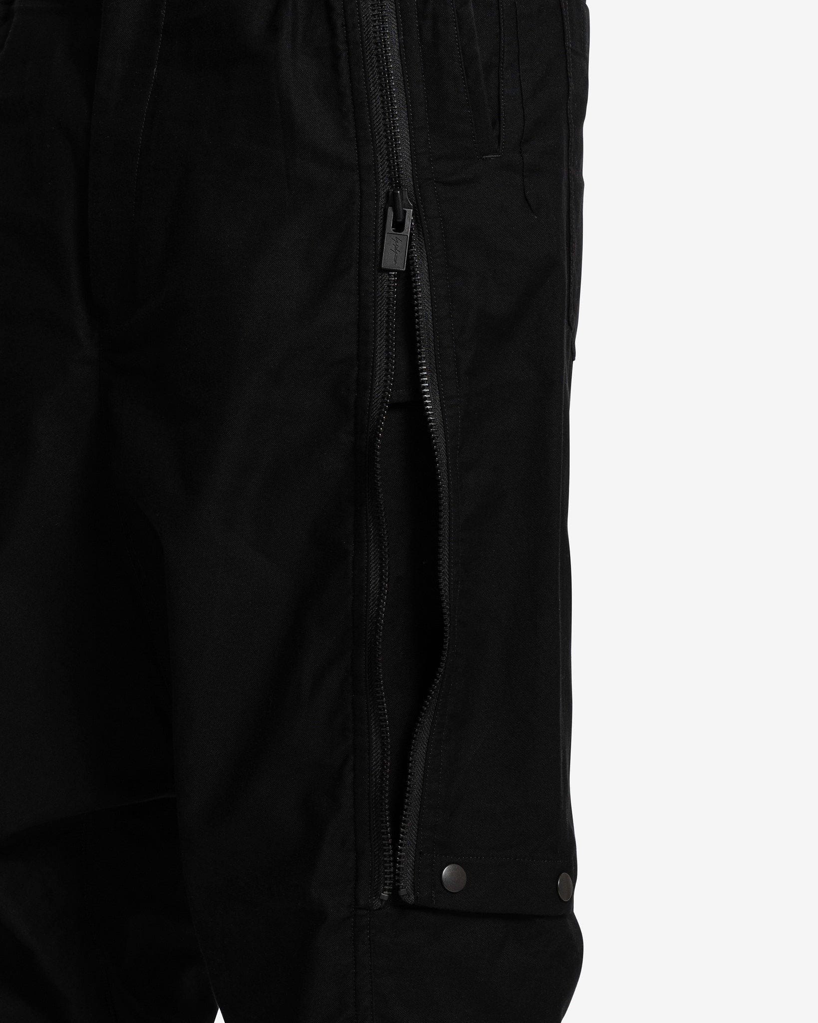 Cotton Twill Sarouel Pants with Zipper Details in Black – SVRN
